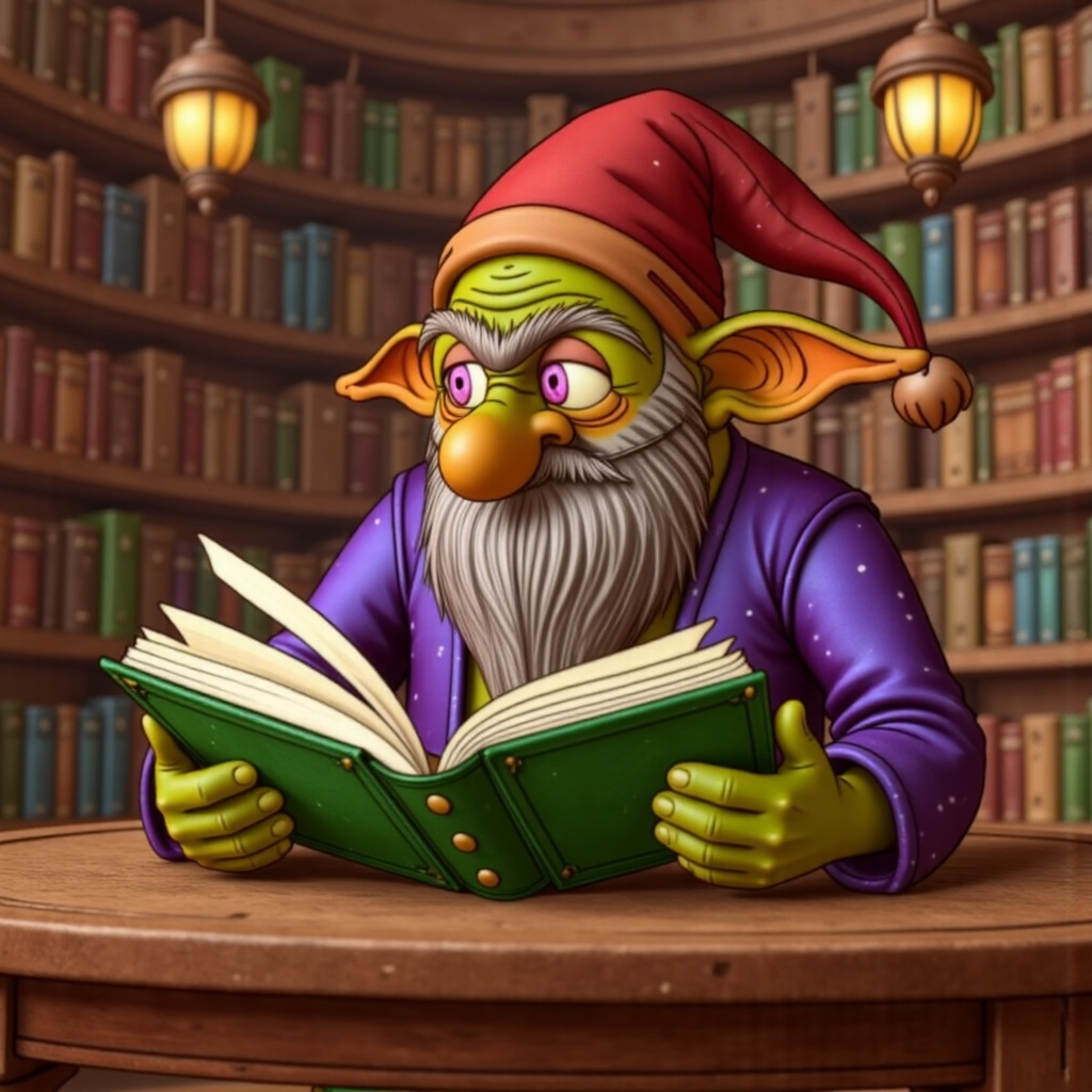 Hashiban sticker met kleurrijke goblin